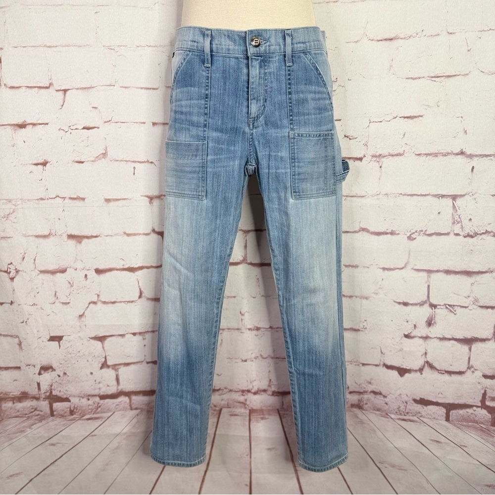 CITIZENS OF HUMANITY Leah 25 Cargo Utility Pockets 27” Waist Light Wash Jeans - Picture 2 of 15